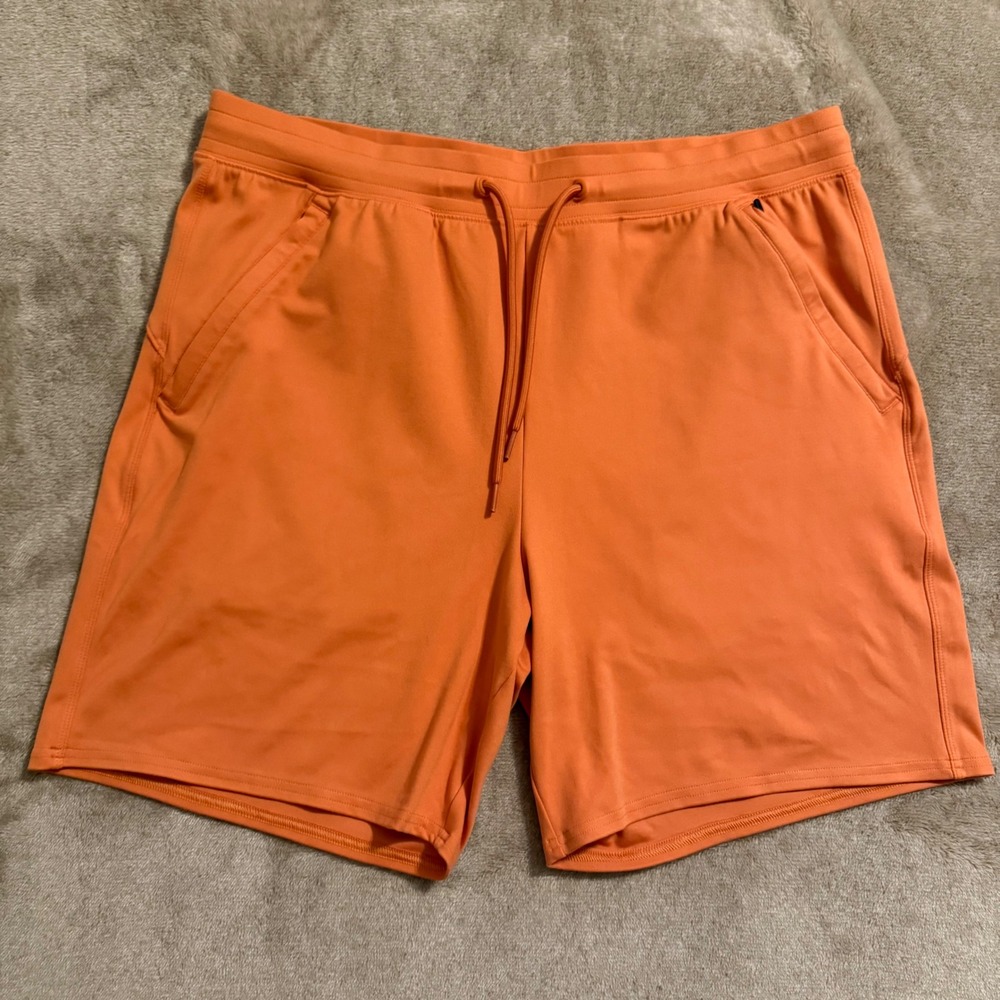 Gilly Hicks Go Recharge Orange Athletic Training Shorts Mens XL